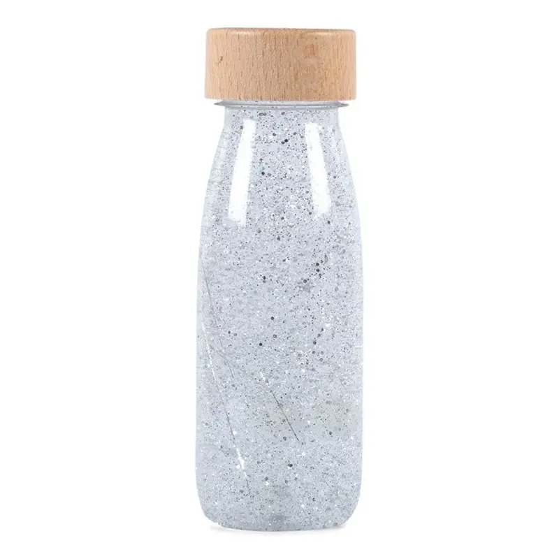 Sensorische Fles Zilver glitter