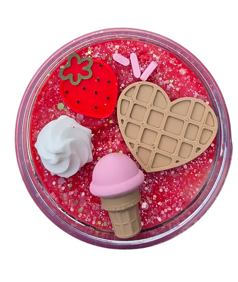 Sensorische Klei Strawberry Dessert | Sensory Fun