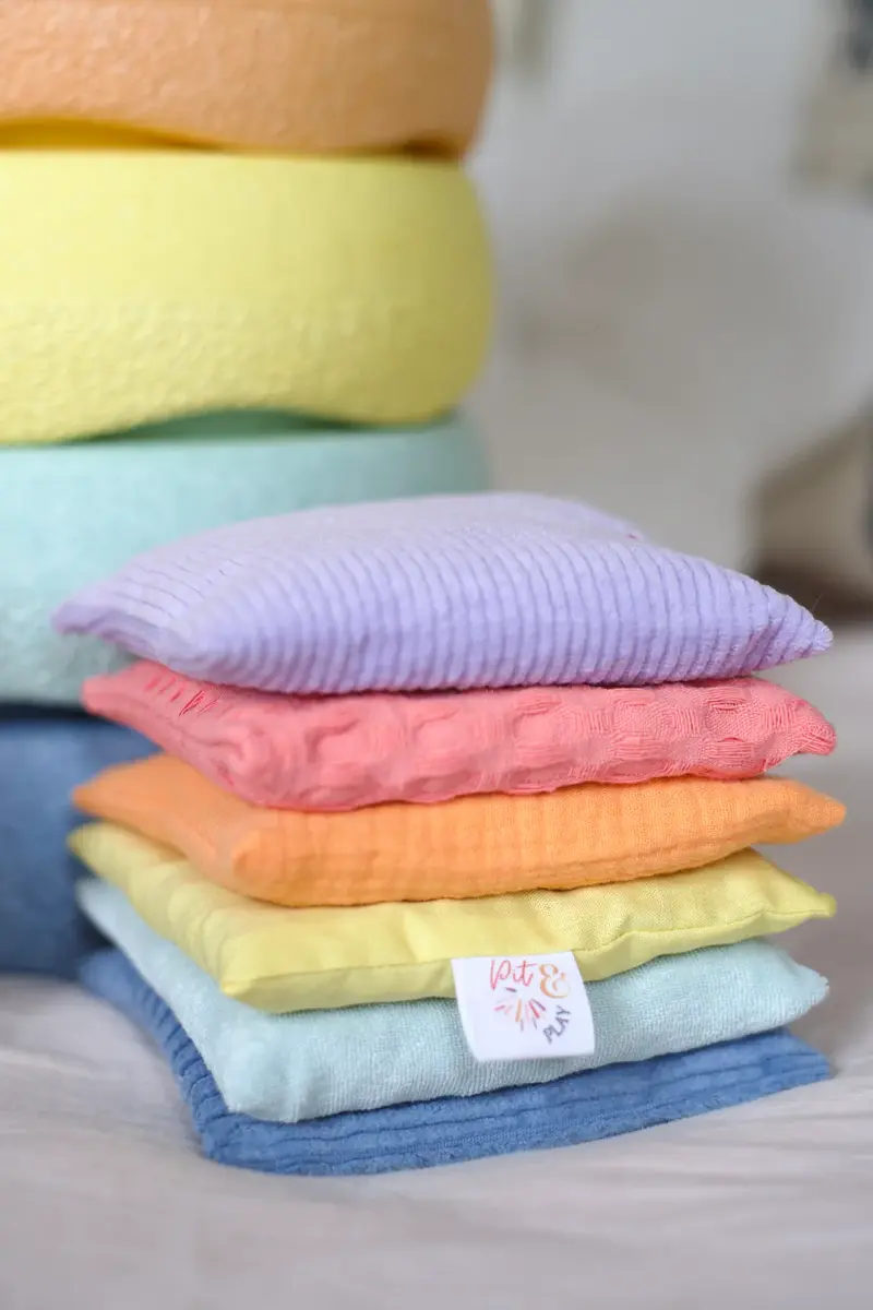 Sensorische Pittenzakjes | Set Pastel