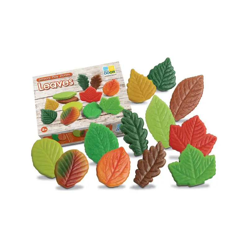 Sensory play stones - Leaves