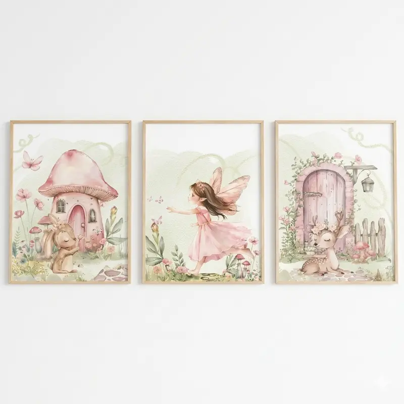 Set van 3 Canvas 'Het Elfenbos'