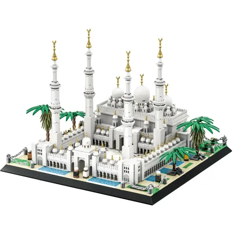 Sheikh Zayed Grote Moskee Abu Dhabi Bouwstenenset - ( 1184 onderdelen)