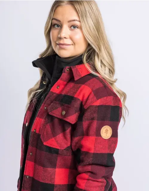 Shirt (Tussenjas) Canada Classic 2.0 met voering - Women - Red - Pinewood