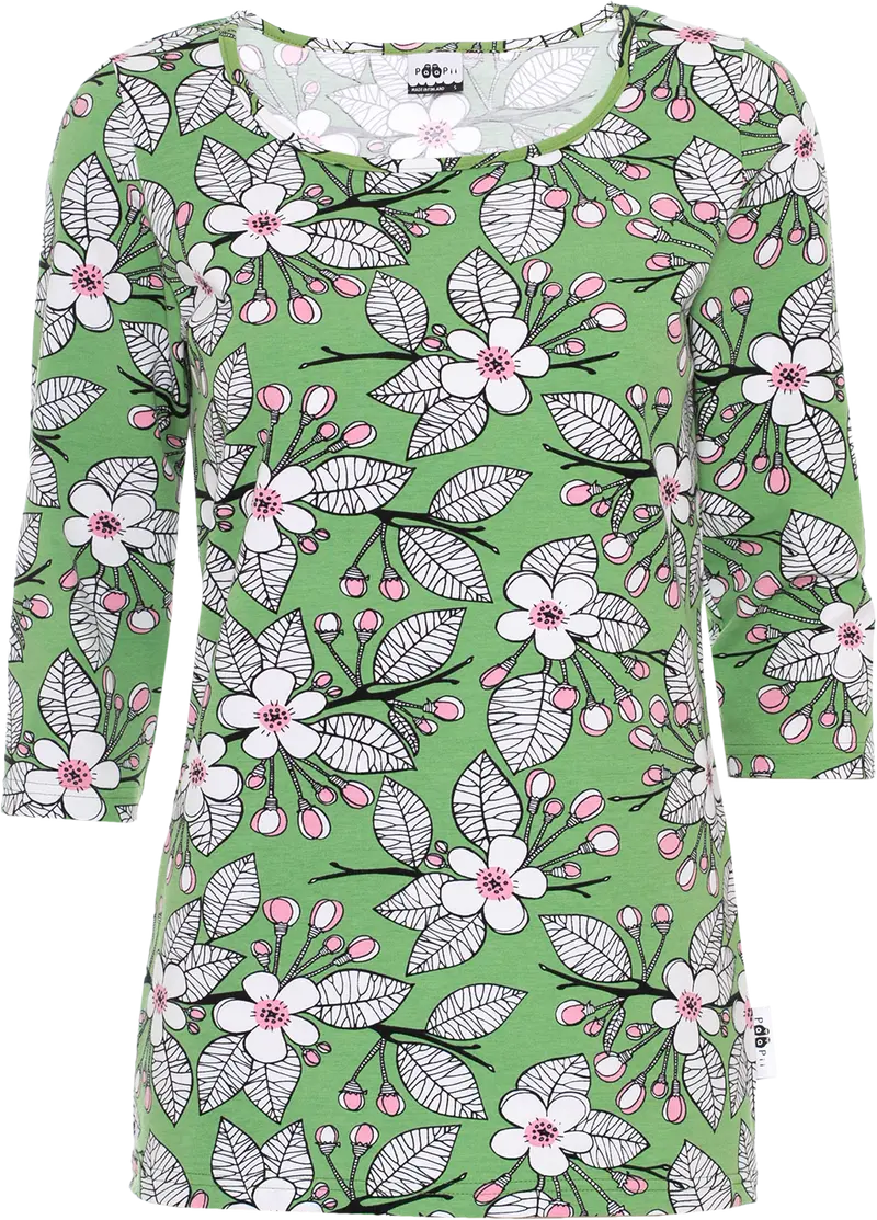 Shirt USVA Apple Garden Forest Light Pink S-XXXL - Paapii Design