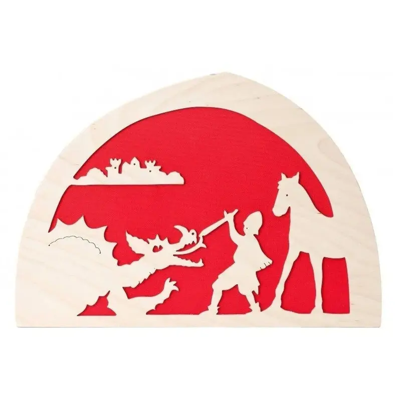 Silhouet Joris en de Draak