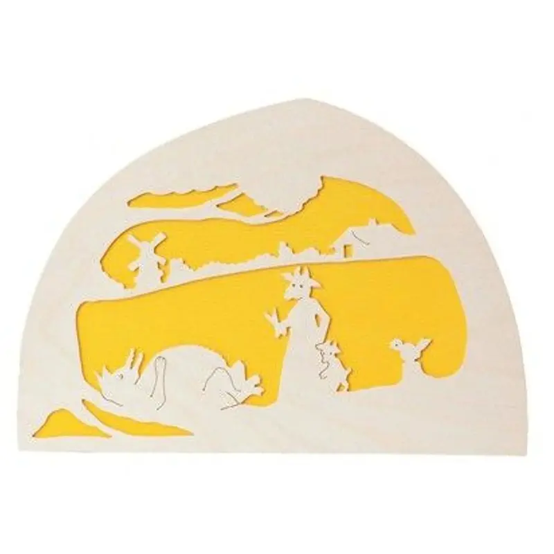 Silhouet Wolf en de 7 geitjes