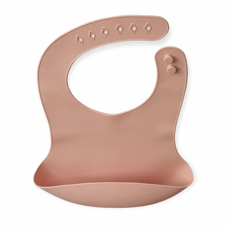 Siliconen Slabber 'Puck' - Goose Pink