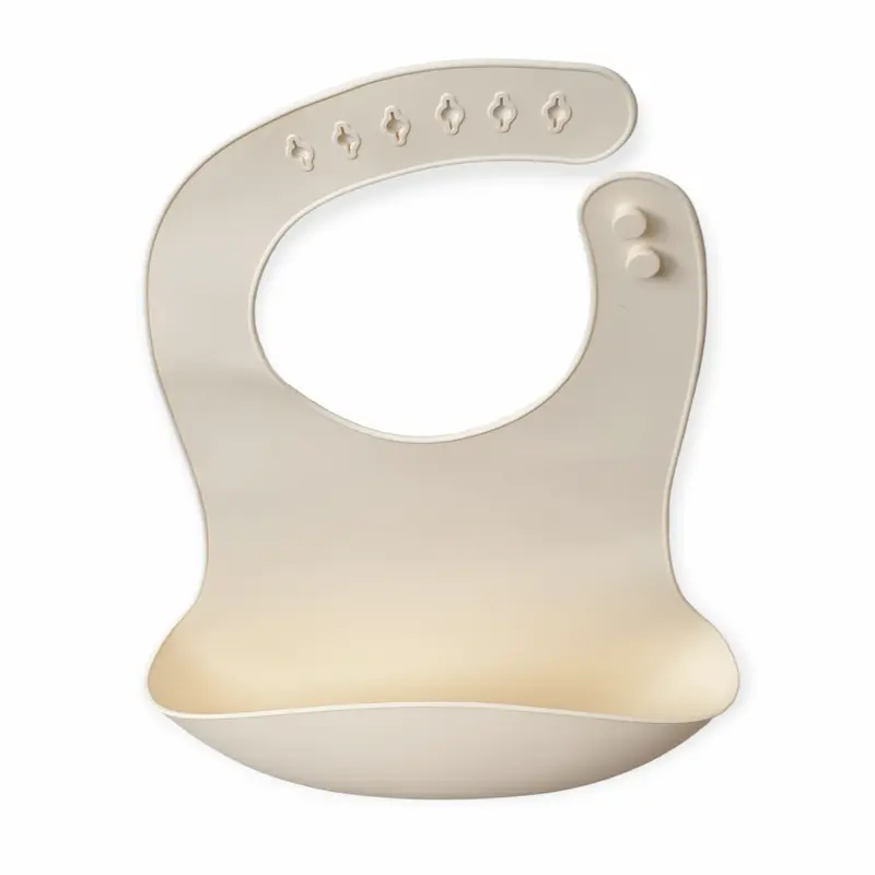 Siliconen Slabber 'Puck' - Ivory Sky