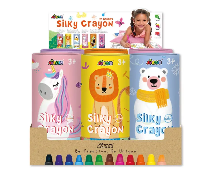 Silky Crayons set 12 stuks