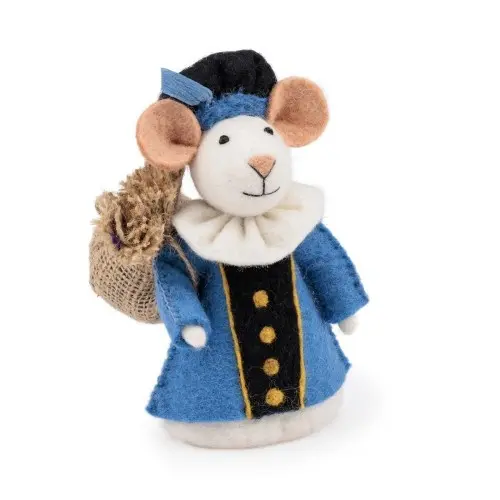 Sjaal met verhaal - Pietermuis blauw