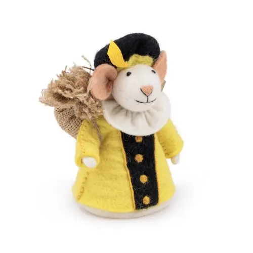 Sjaal met verhaal - Pietermuis geel