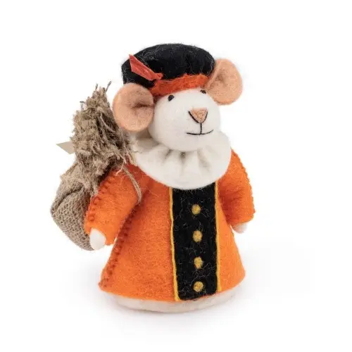 Sjaal met verhaal - Pietermuis oranje