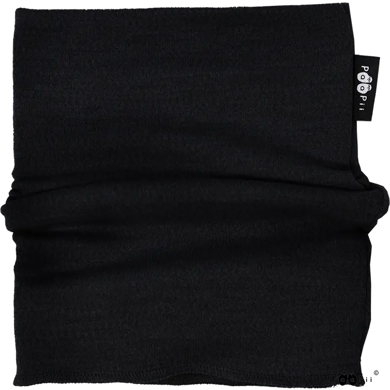 Sjaal / Tube Scarf 100% Merinowol Black – Paapii Design