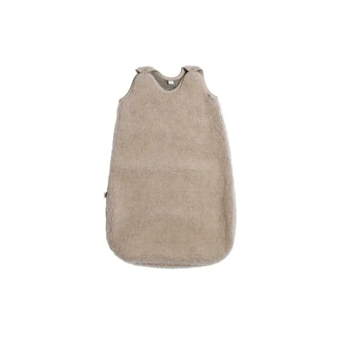 Slaapzak zonder mouwen Light - Sand Brown - Natuurlijke wol - Alwero