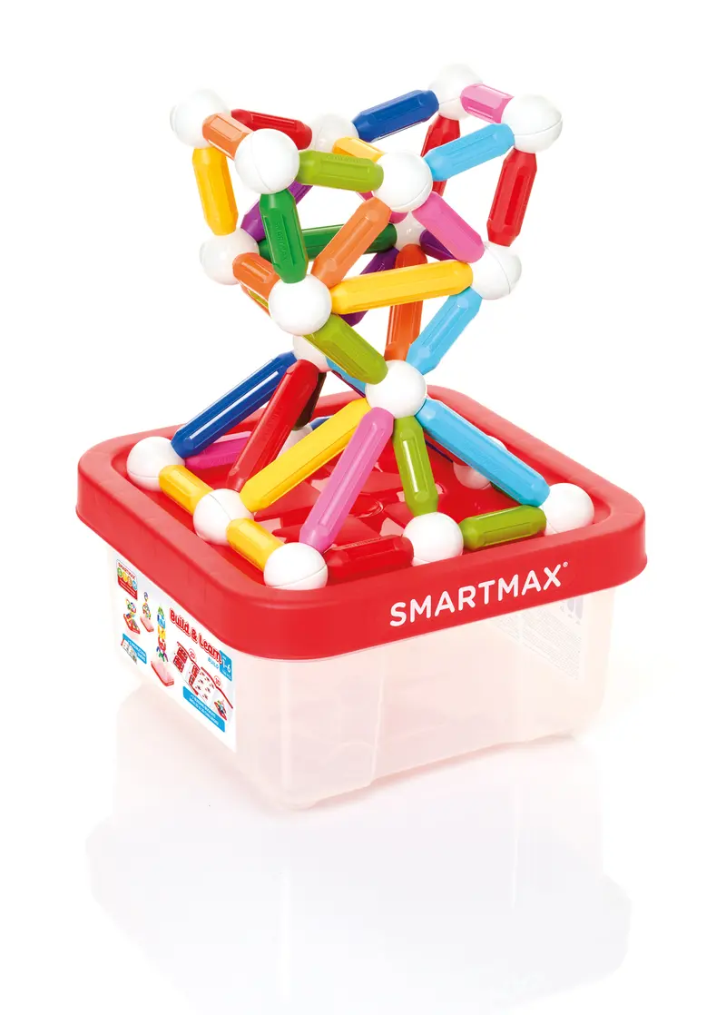 SmartMax Build & Learn (nieuwe kleuren) - 100 Magnetische Stukken