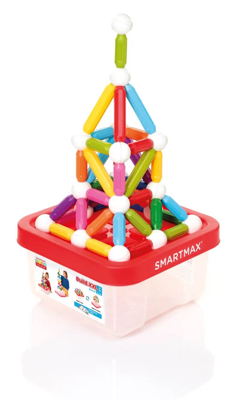SmartMax Build XXL (nieuwe kleuren) - 70 Magnetische Stukken