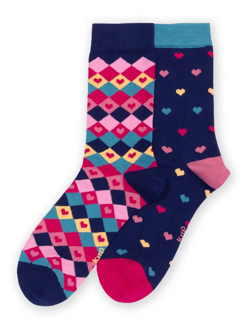 Sokken 2-pack Diamond Heart Socks - Kite Clothing