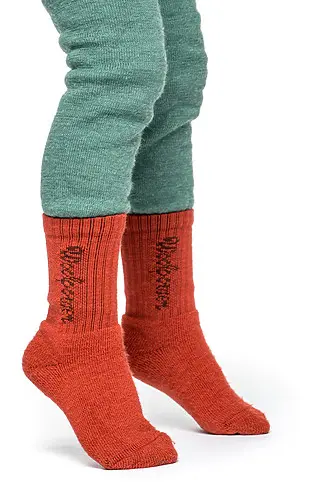 Sokken Kids Logo 400 Autumn Red – Woolpower