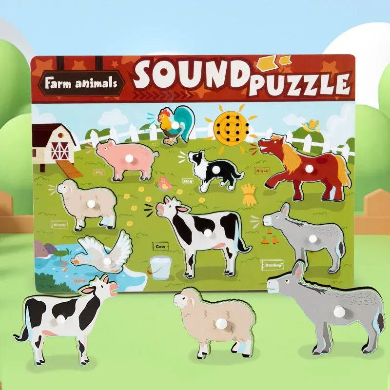 Sound Matching Game – Hør & Oppdag – Pedagogisk puslespill