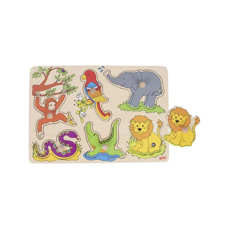 Sound-puzzle - Zoo animals, with animal voices