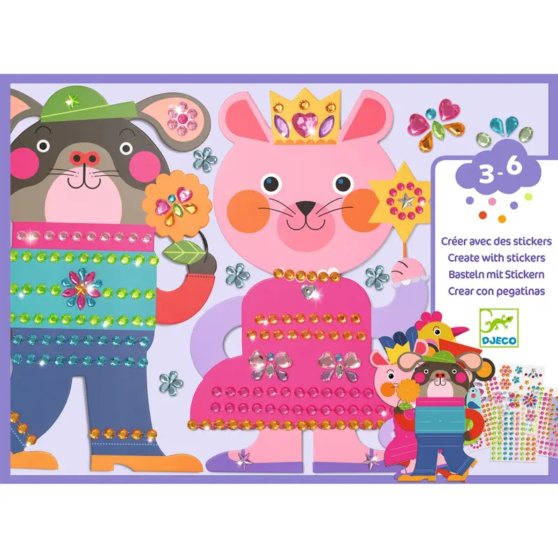 Sparkles Creatief Met Stickers | Djeco