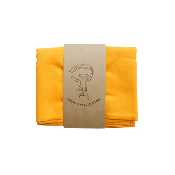 Speeldoek Oranje 90 x 90 cm | Laura's Play Cotton
