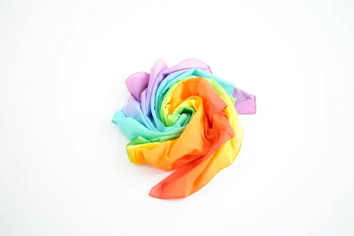 Speeldoek Pastel Regenboog 145 x 145 cm | Laura's Play Cotton