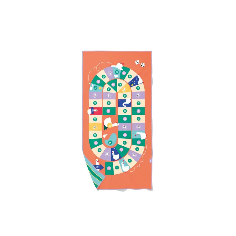 Speelhanddoek Ganzenbord 140 x 70 | Quut