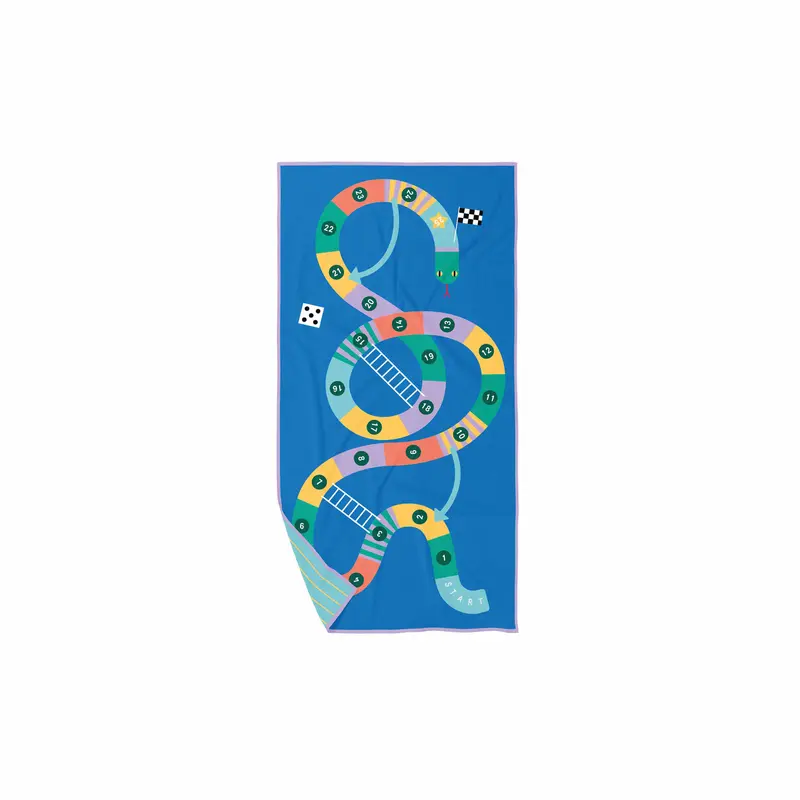 Speelhanddoek Slangen Ladder 140 x 70 | Quut