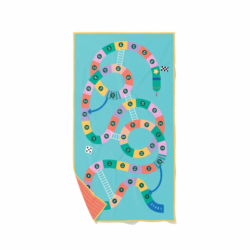 Speelhanddoek Slangen Ladder 180 x 100 | Quut