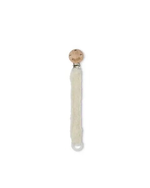 Speenkoord bouclé - Merino wol - Off white - SmallStuff