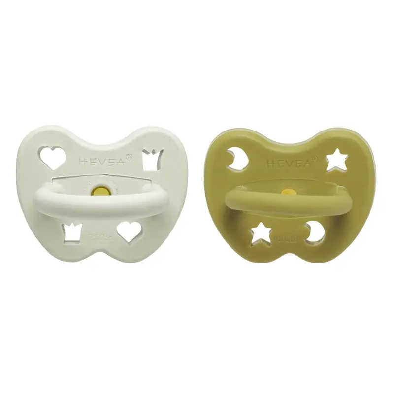 Speentjes - Natuurrubber - 3-36 maanden - 2 pack - Round - Hevea