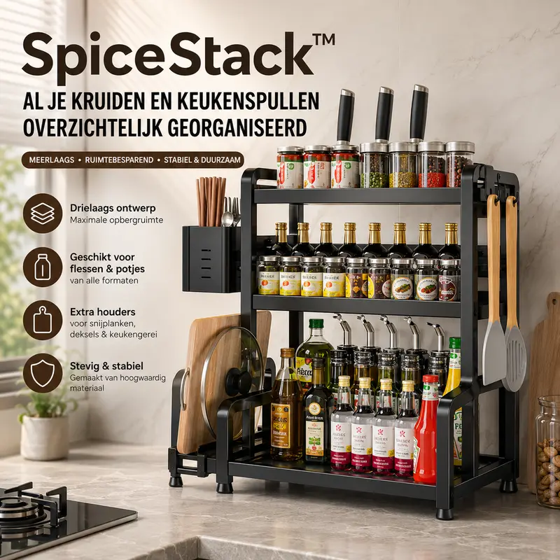 SpiceStack™ Kruidenrek Keuken Organizer