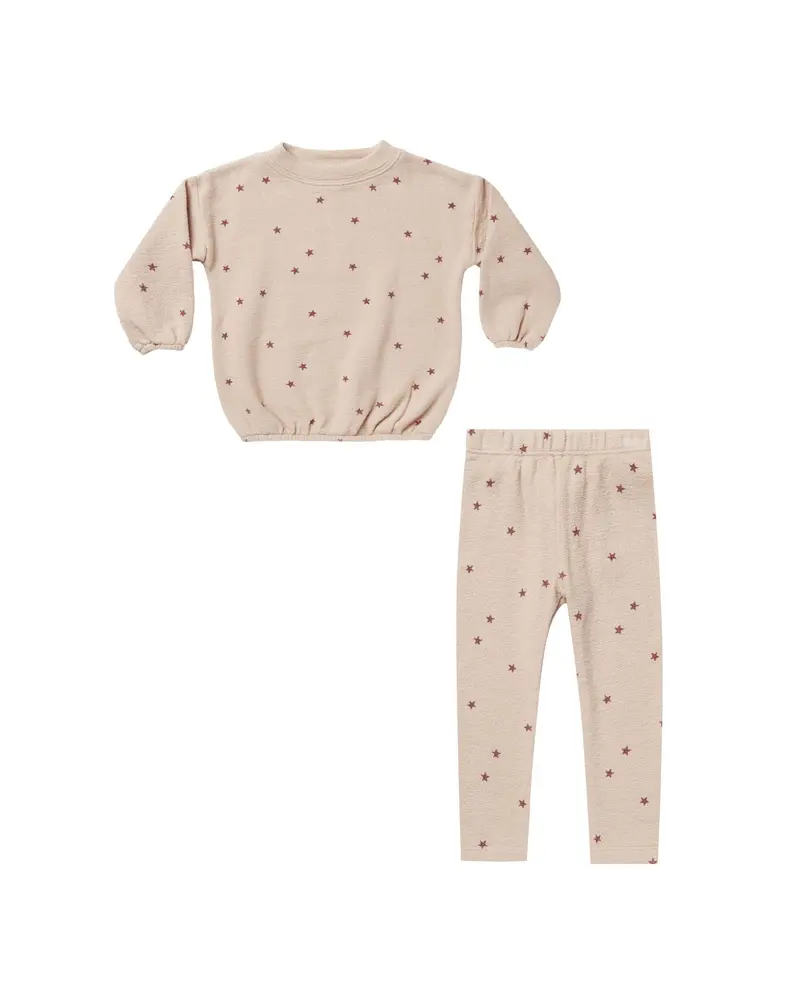 Spongy knit set stars Rylee & Cru