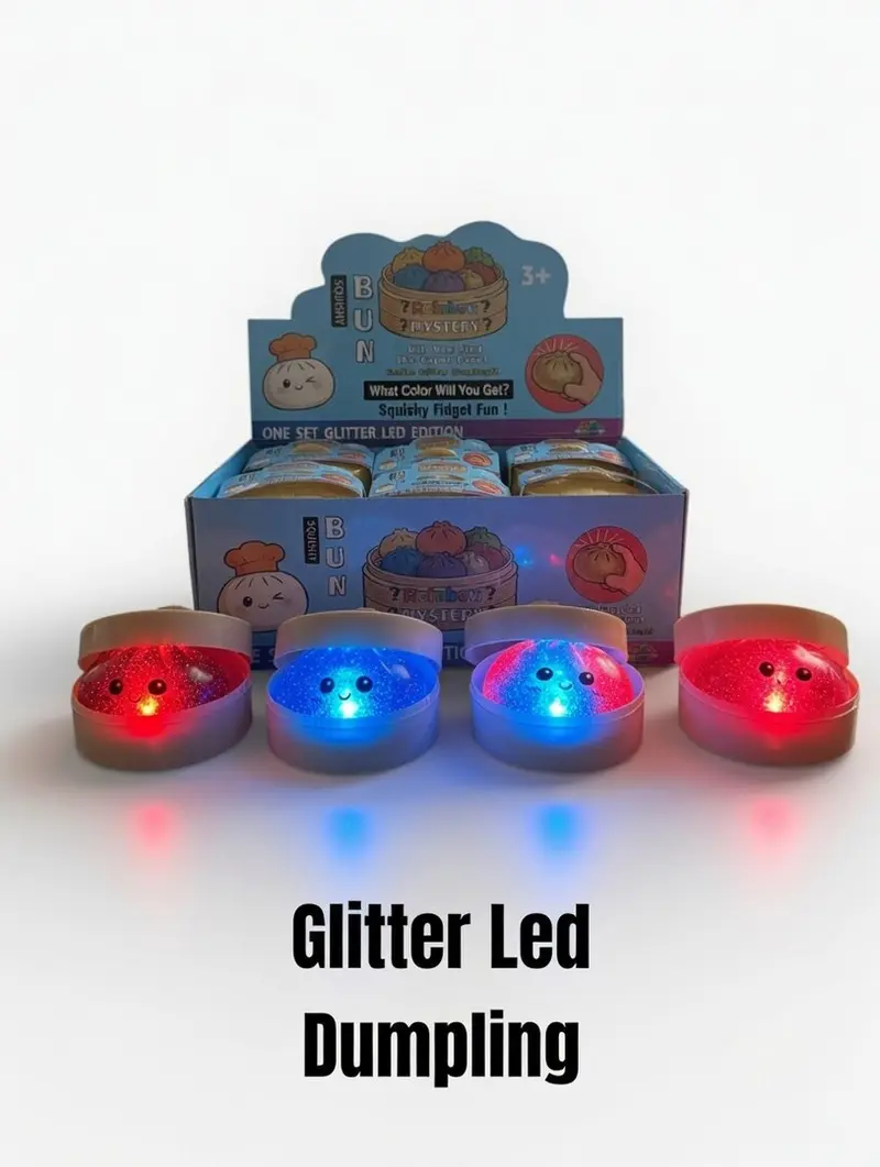 Squishy Dumpling Glitter LED