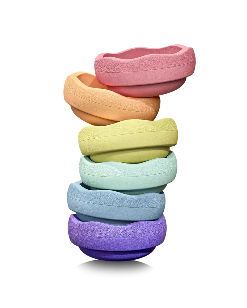 Stapelstein Regenboog Pastel
