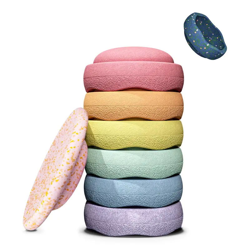 Stapelstein Spring Special / Set Pastel inclusief Balansbord + mini Steen Pond