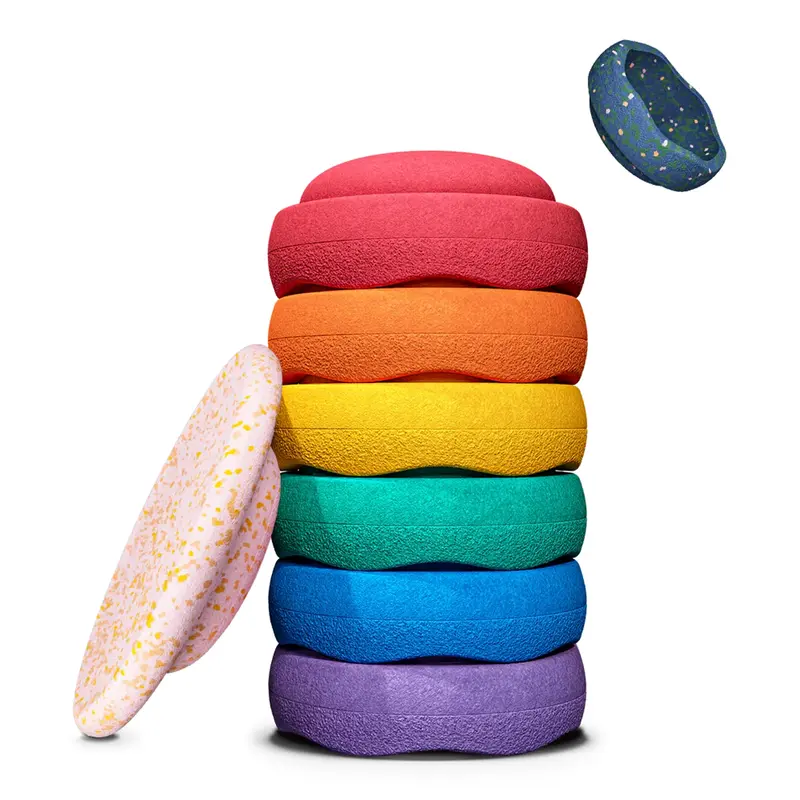 Stapelstein Spring Special / Set Regenboog inclusief Balansbord en Special Mini Pond