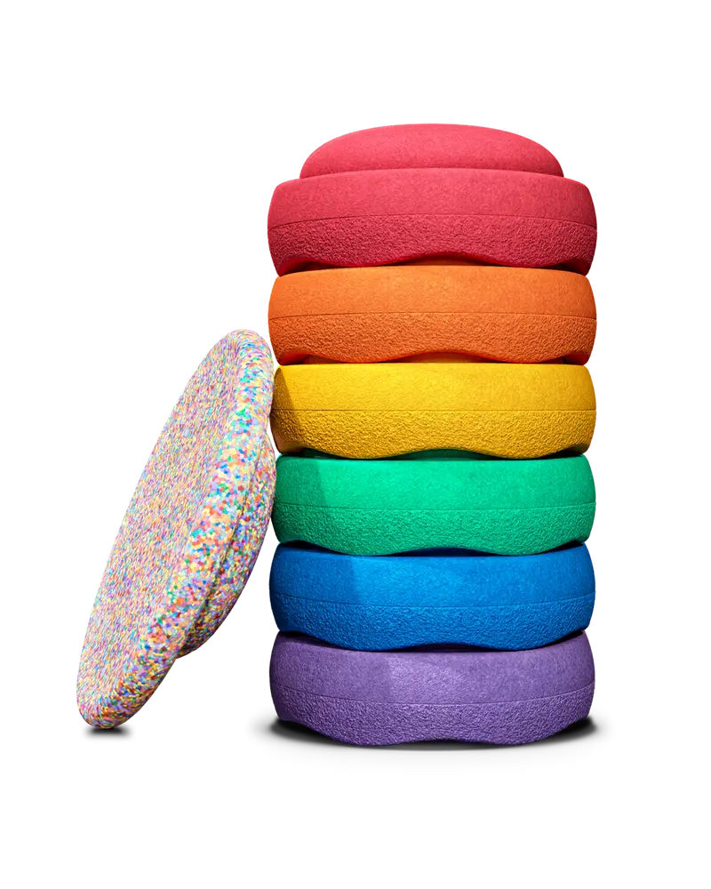 Stapelstein Super Confetti Rainbow Set | Classic