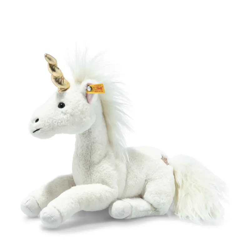 Steiff unicorn knuffel Unica 27 cm wit