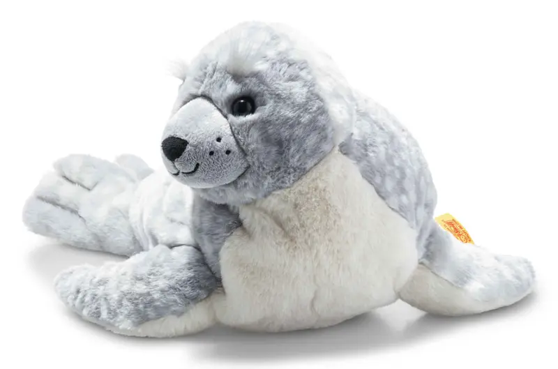 Steiff zeehond knuffel Aila 40 cm ijsblauw