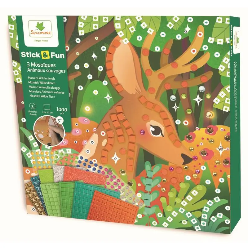 Stick en Fun Mozaïek Bos Dieren | Sycomore