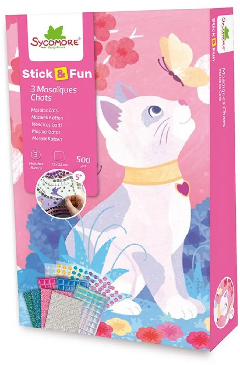 Stick en Fun Mozaïek Katten | Sycomore