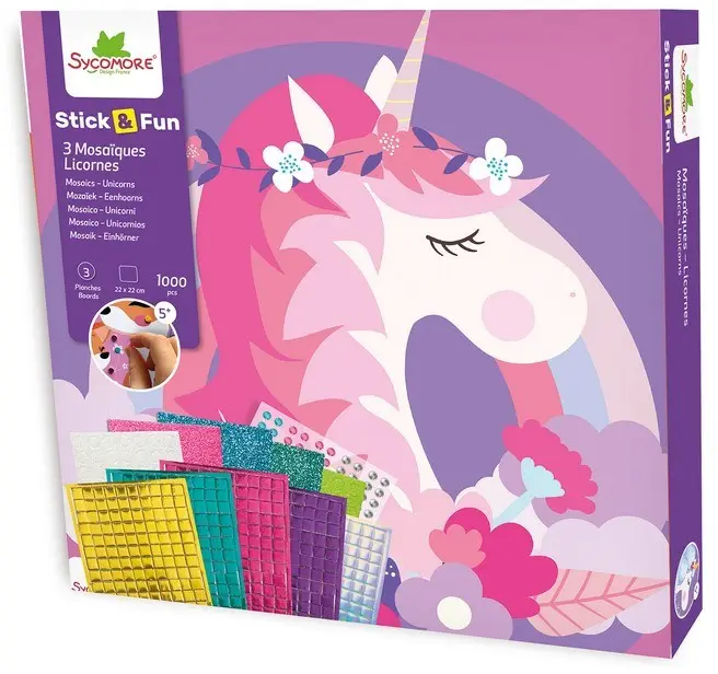 Stick en Fun Mozaïek Unicorns | Sycomore