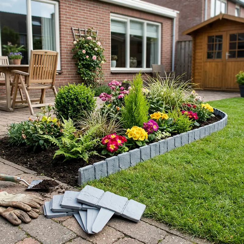 StoneFit™ - Imitatie Steen Tuinafscheiding