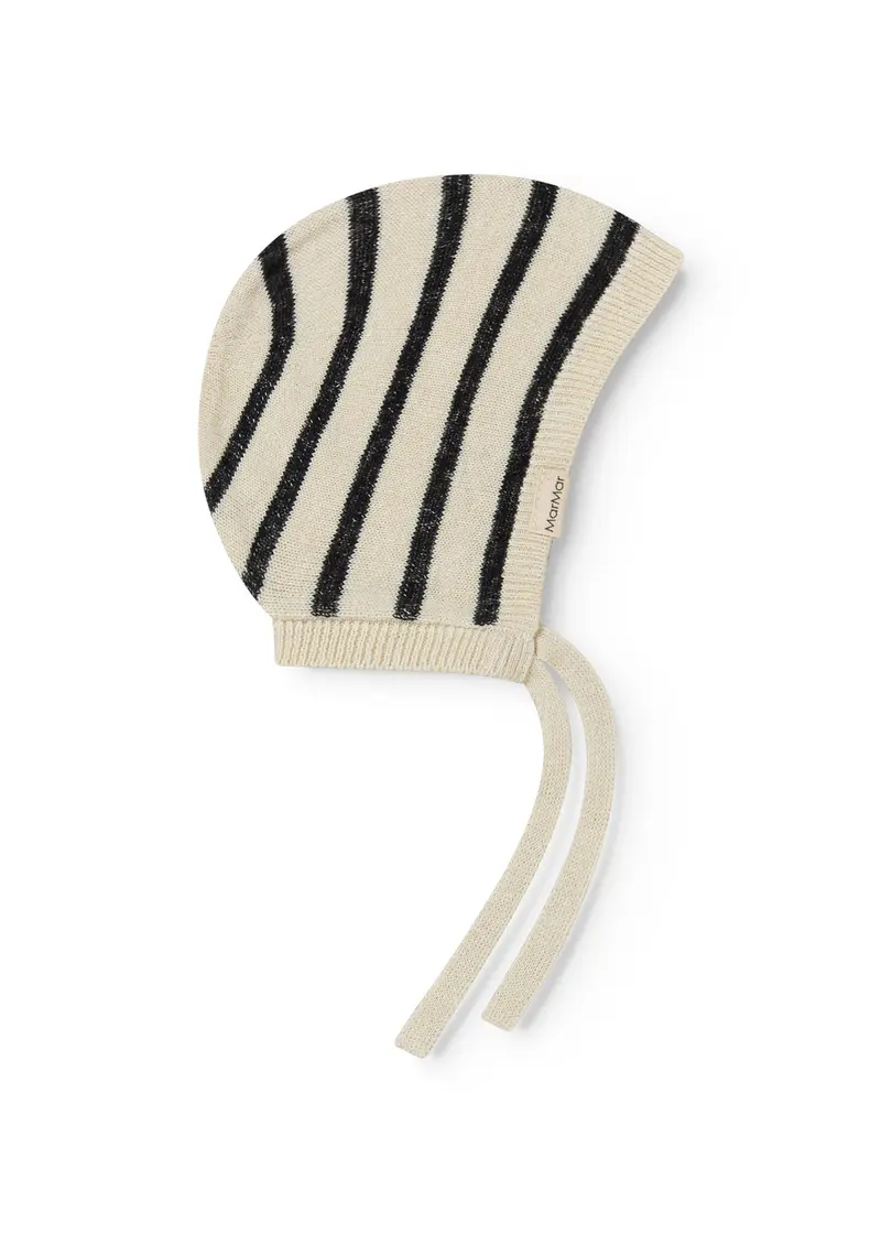 Strikmutsje Axa - Linnen/katoen - Linen Mix Stripe - MarMar Copenhagen