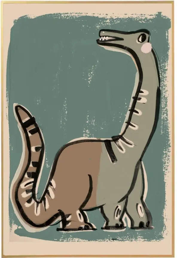 Studio loco poster Dino green 50 x 70 cm