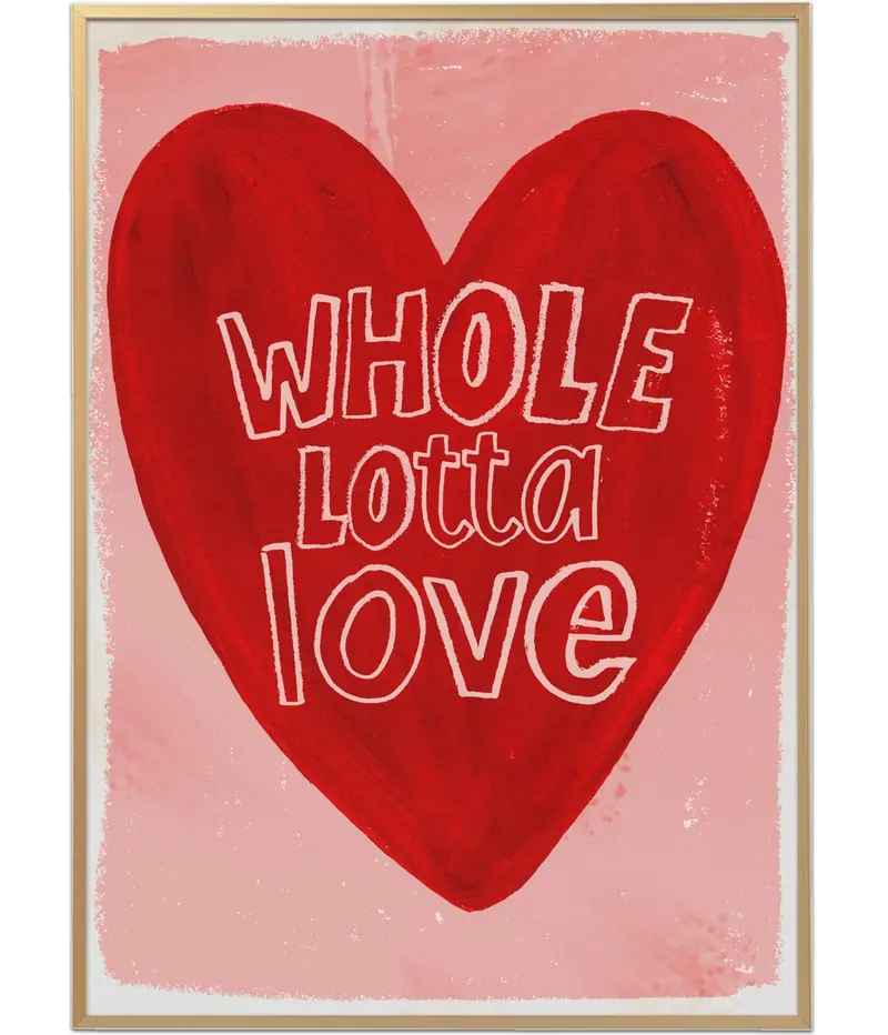 Studio loco poster Heart Wholelotta 50 x 70 cm