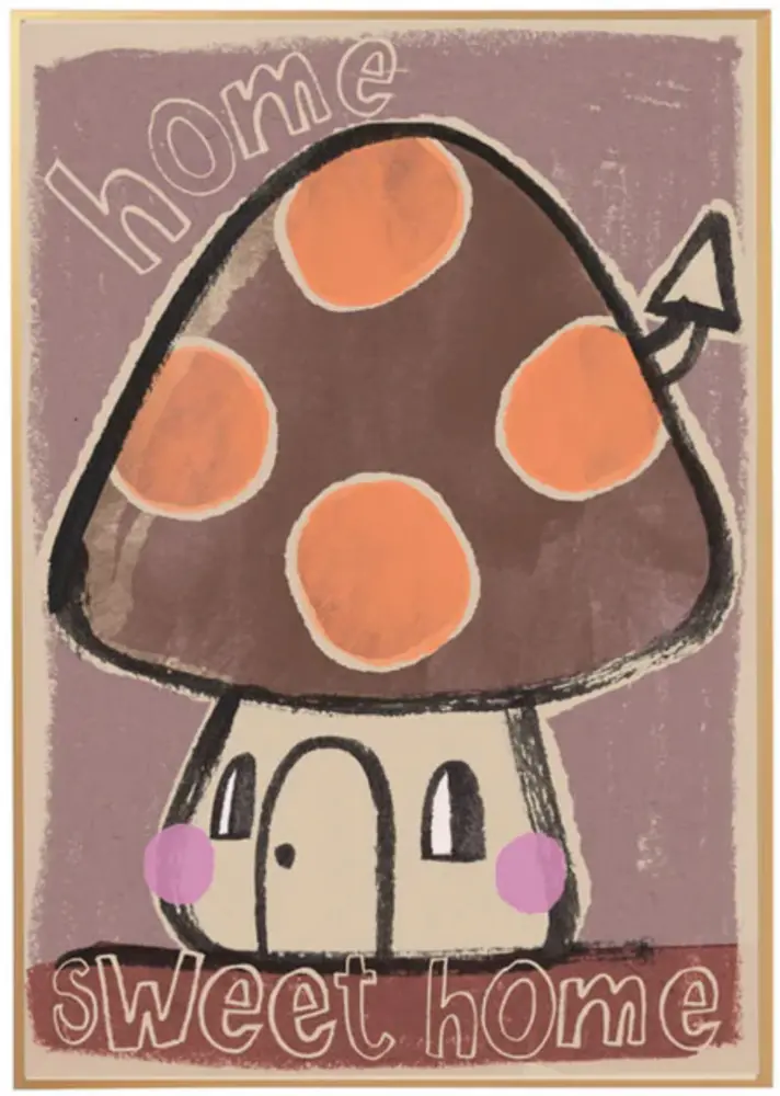 Studio loco poster mushroom 50 x 70 cm