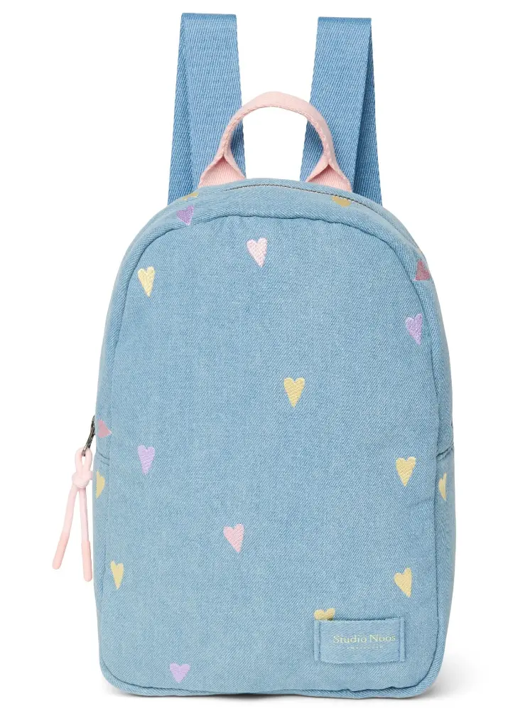 Studio Noos denim rugzak mini hearts